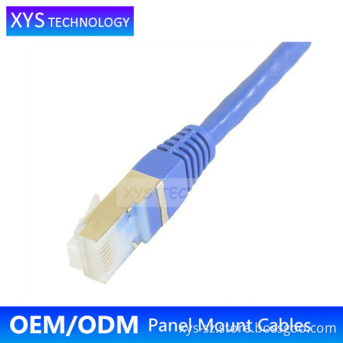 XYS TECH Shenzhen Factory RJ45 male to female Extension Cat5e panel mount/